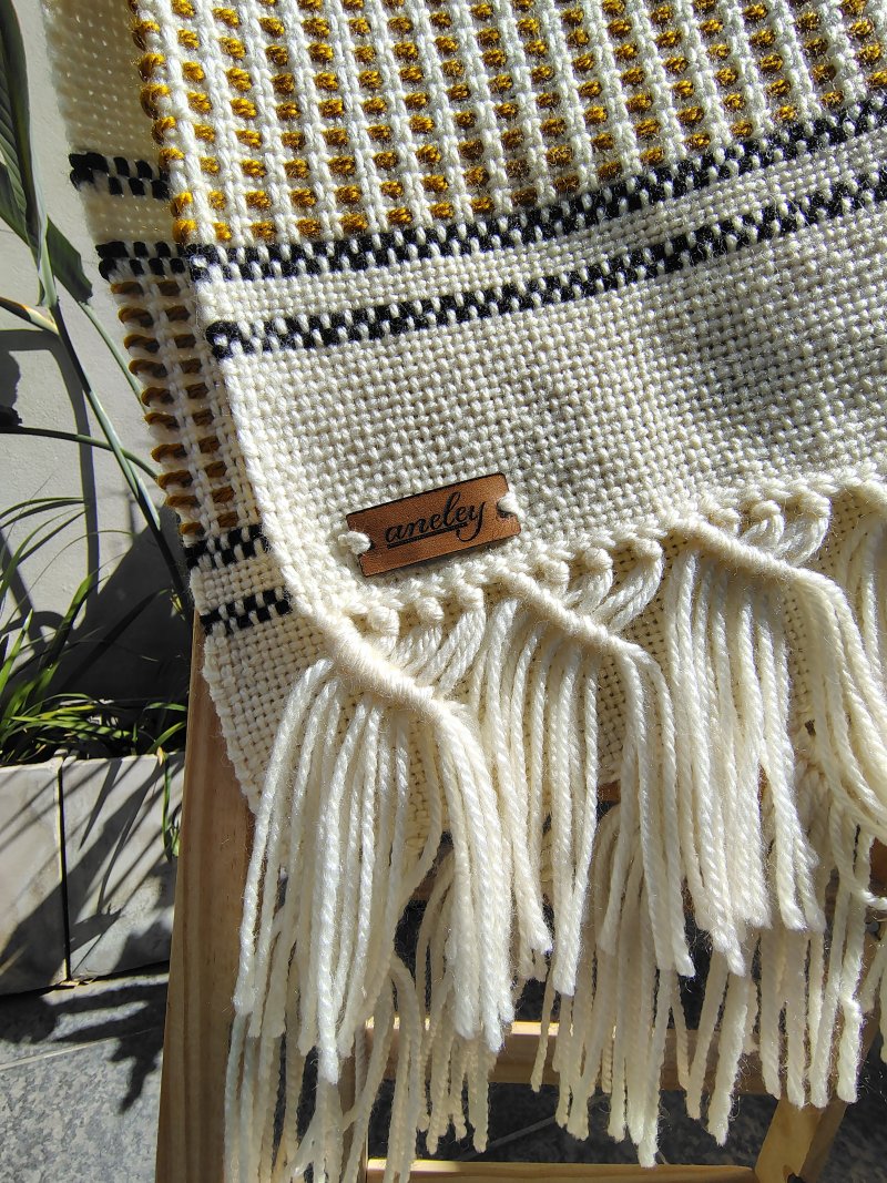 Pashminas Antuco tejidas en telar artesanales